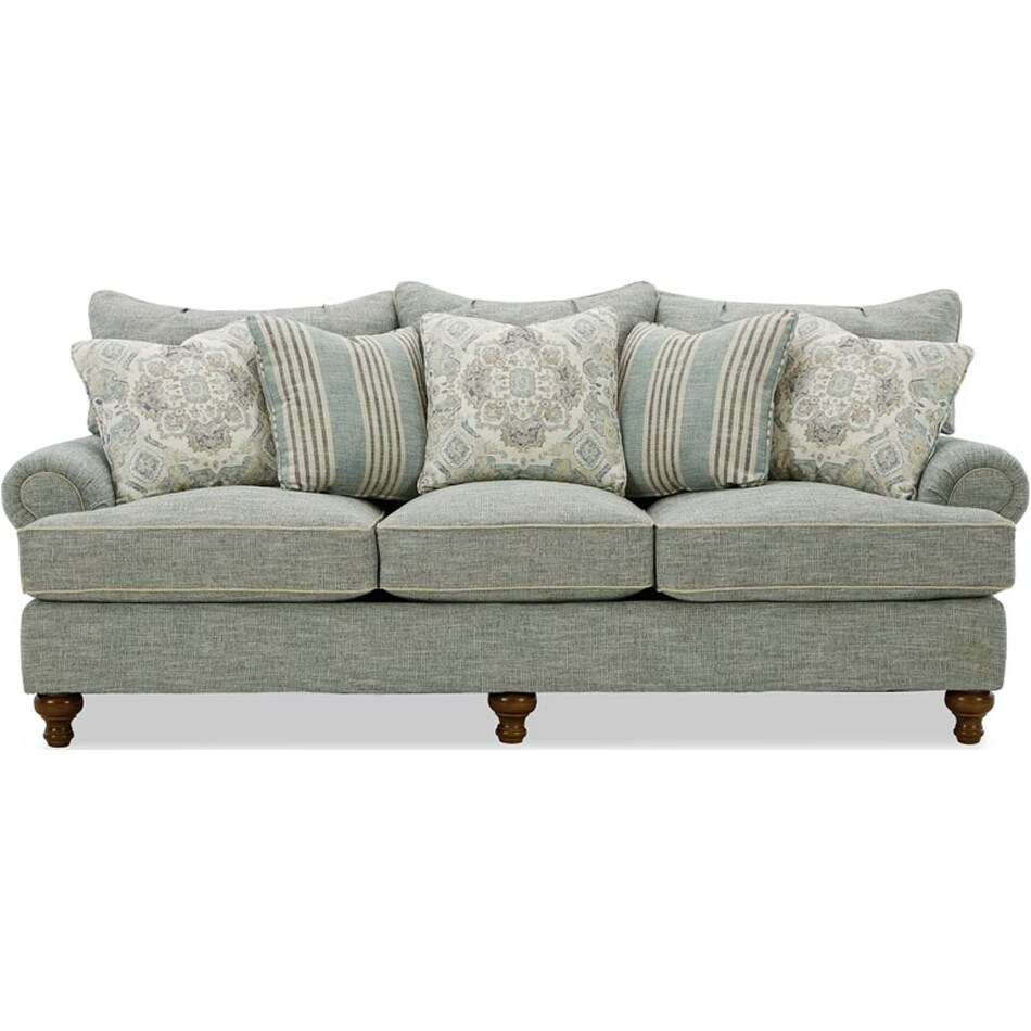 blue fabric living room groups   