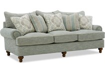 blue fabric living room groups   