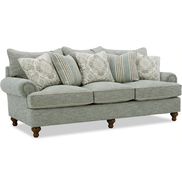 Sofa W/ 5 Accent Pillows