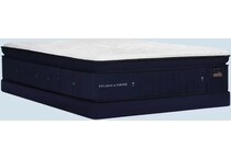 blue white bedding   