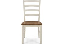 brown antique white dinettes   