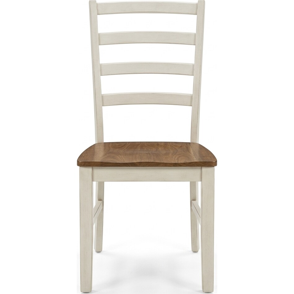 brown antique white dinettes   