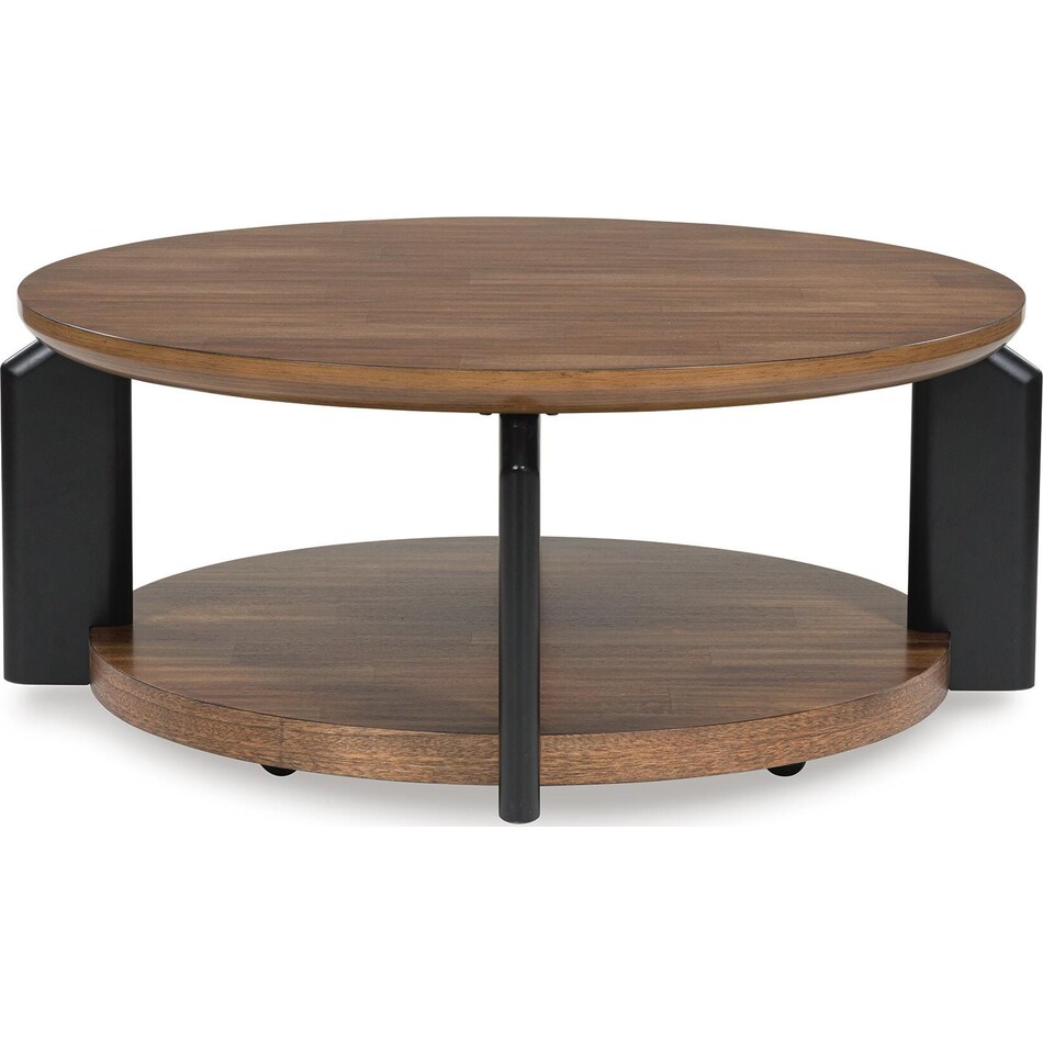 brown black occasional tables   