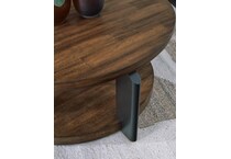 brown black occasional tables   