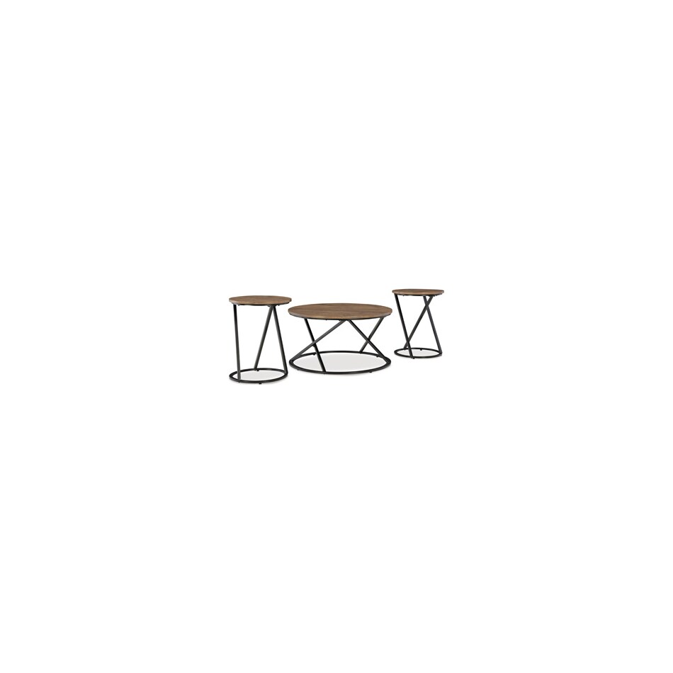 brown black occasional tables   