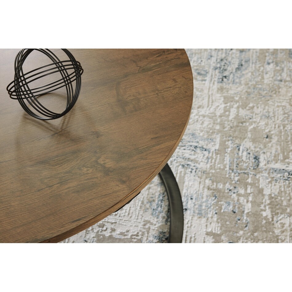 brown black occasional tables   