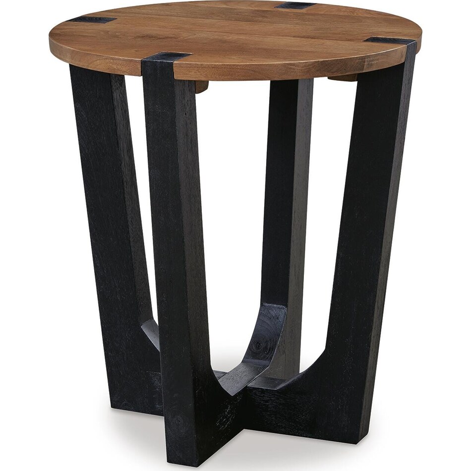 brown black occasional tables   
