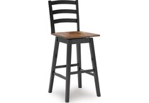 brown black pub tables bars and stools   