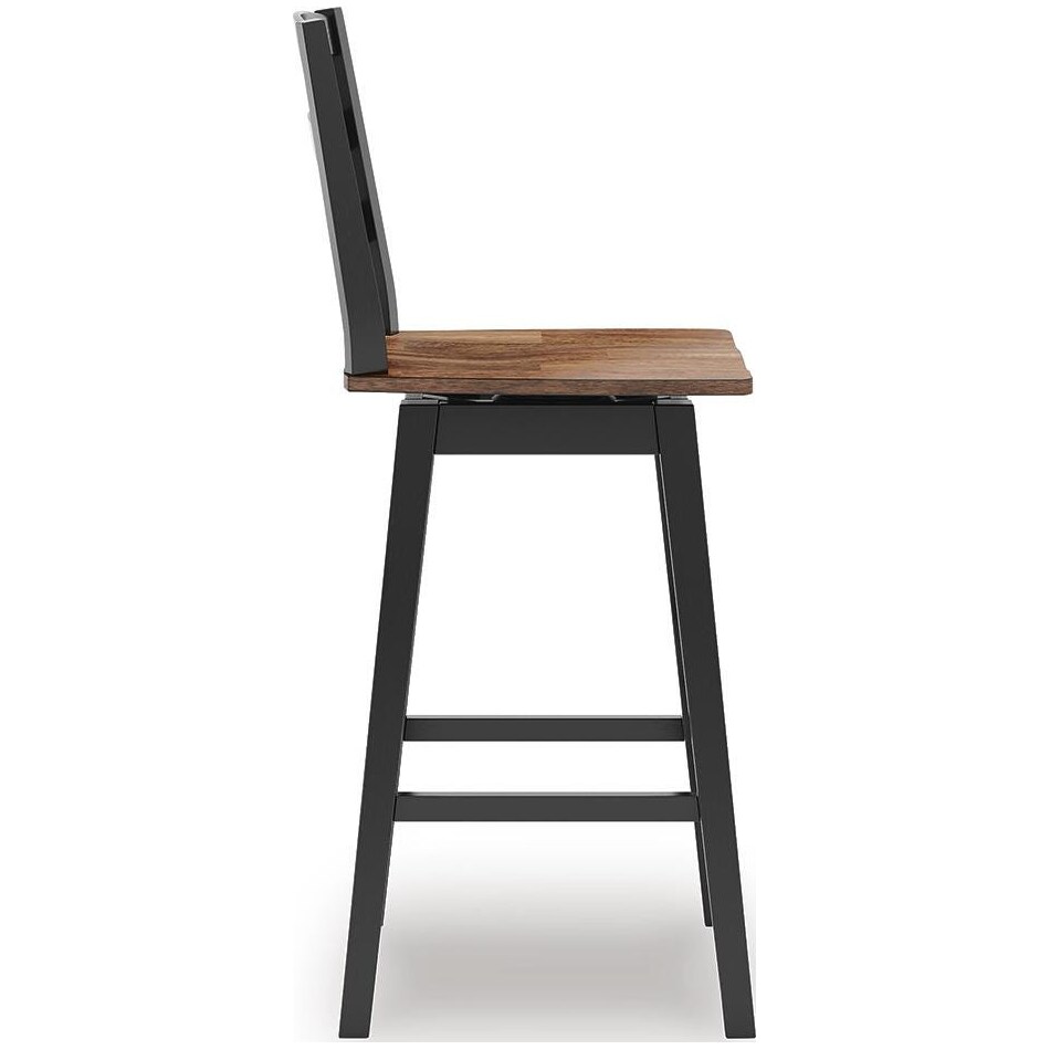 brown black pub tables bars and stools   