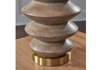 brown gold finish lamps   
