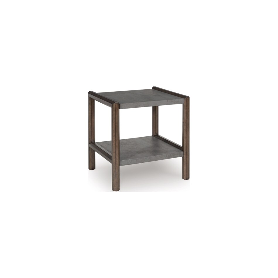 brown gray occasional tables   