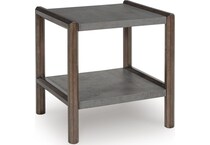 brown gray occasional tables   