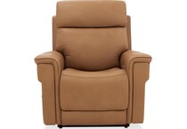 brown leather recliner   