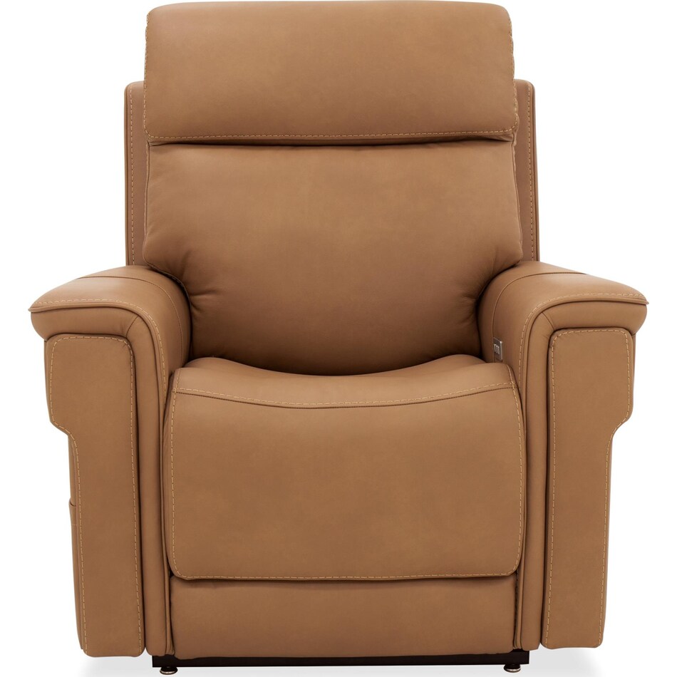 brown leather recliner   