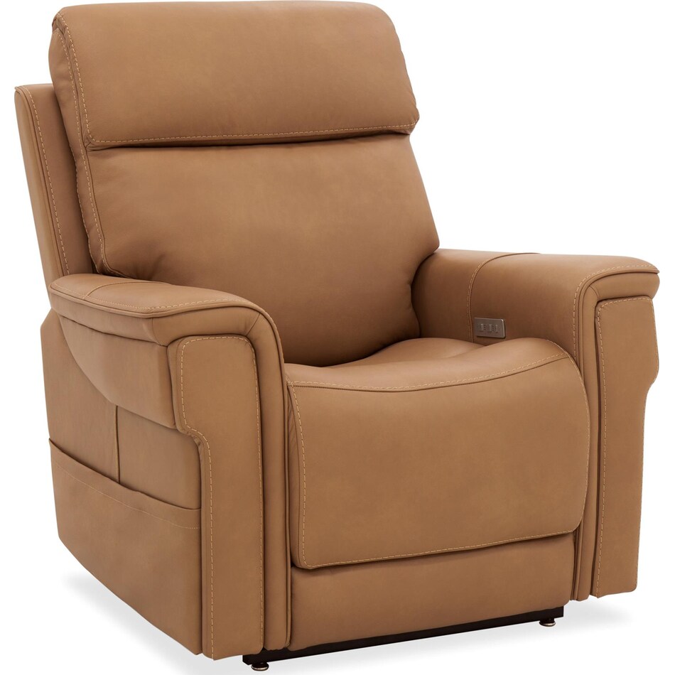 brown leather recliner   