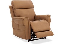 brown leather recliner   