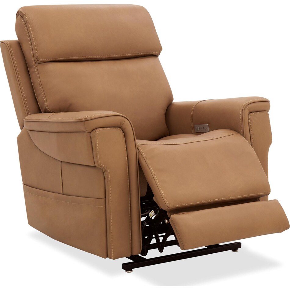 brown leather recliner   