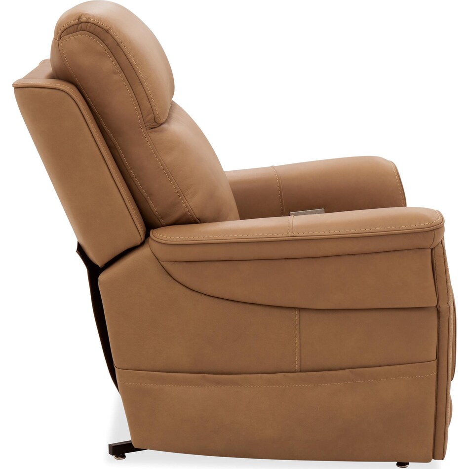 brown leather recliner   