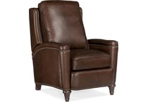 brown leather recliner   