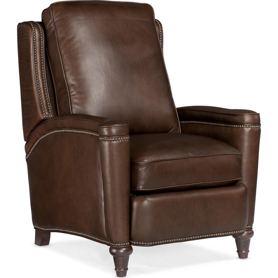 brown leather recliner   