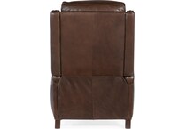 brown leather recliner   