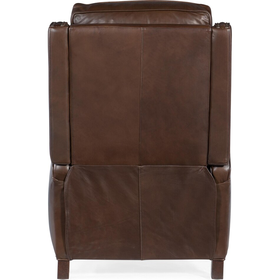 brown leather recliner   
