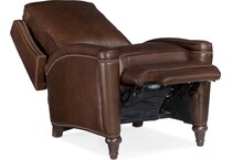 brown leather recliner   