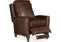 brown leather recliner   