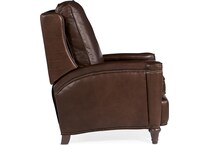 brown leather recliner   