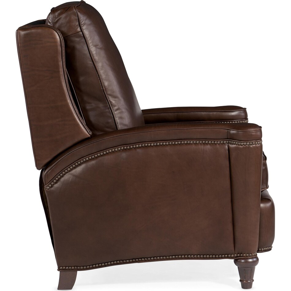 brown leather recliner   