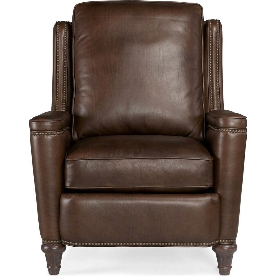 brown leather recliner   
