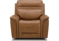 brown leather recliner   