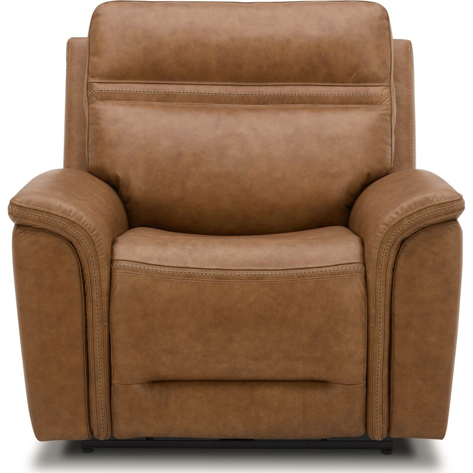brown leather recliner   