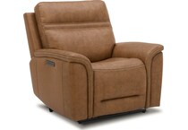 brown leather recliner   