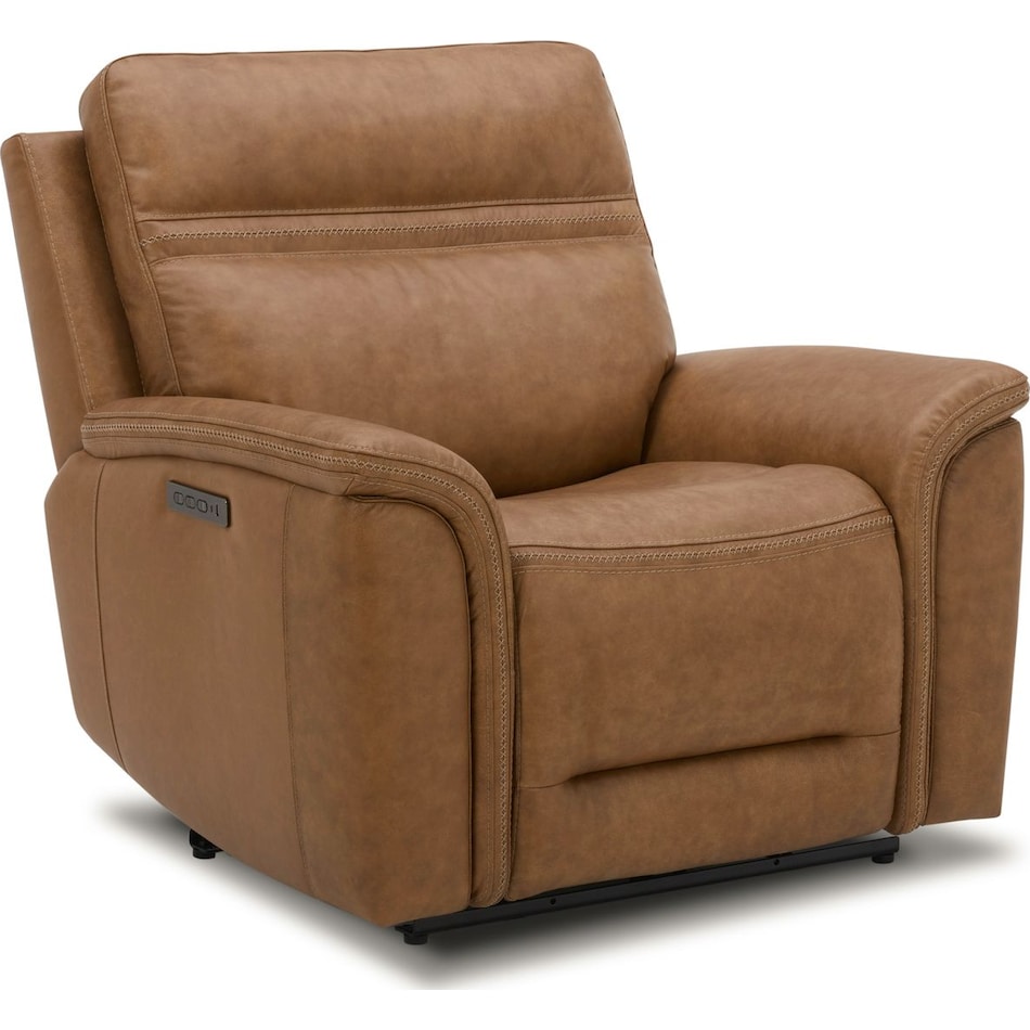 brown leather recliner   