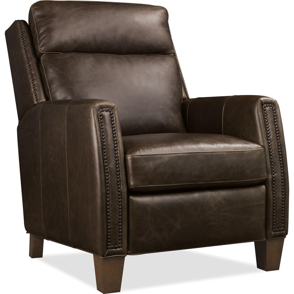 brown leather recliner   