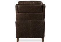 brown leather recliner   