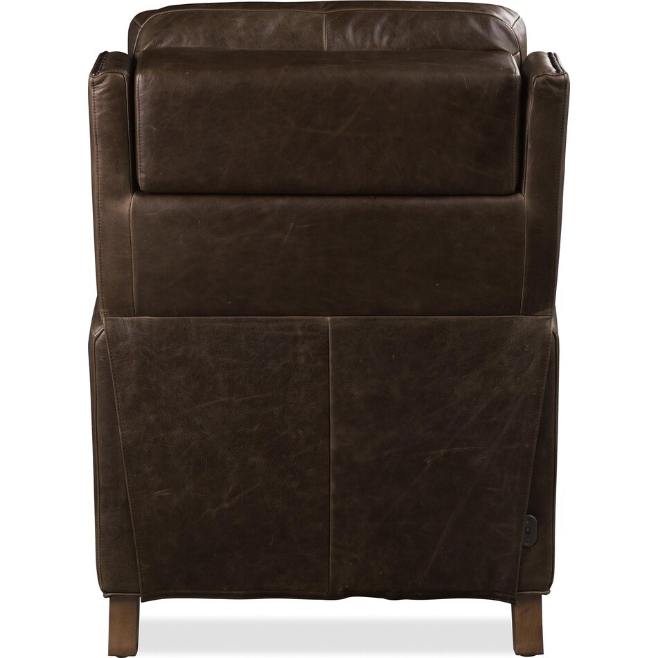 brown leather recliner   
