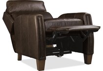 brown leather recliner   
