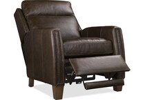 brown leather recliner   