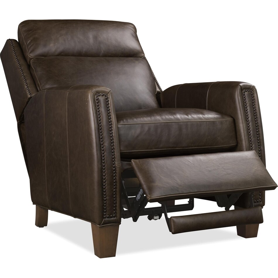 brown leather recliner   