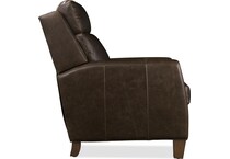 brown leather recliner   