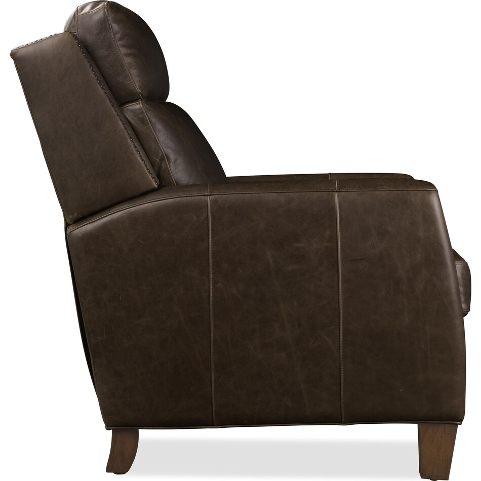 brown leather recliner   