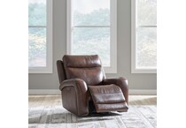 brown leather recliner   