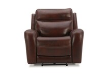 brown leather recliner   