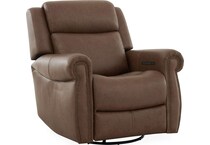 brown leather recliner   