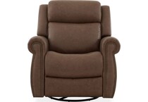brown leather recliner   
