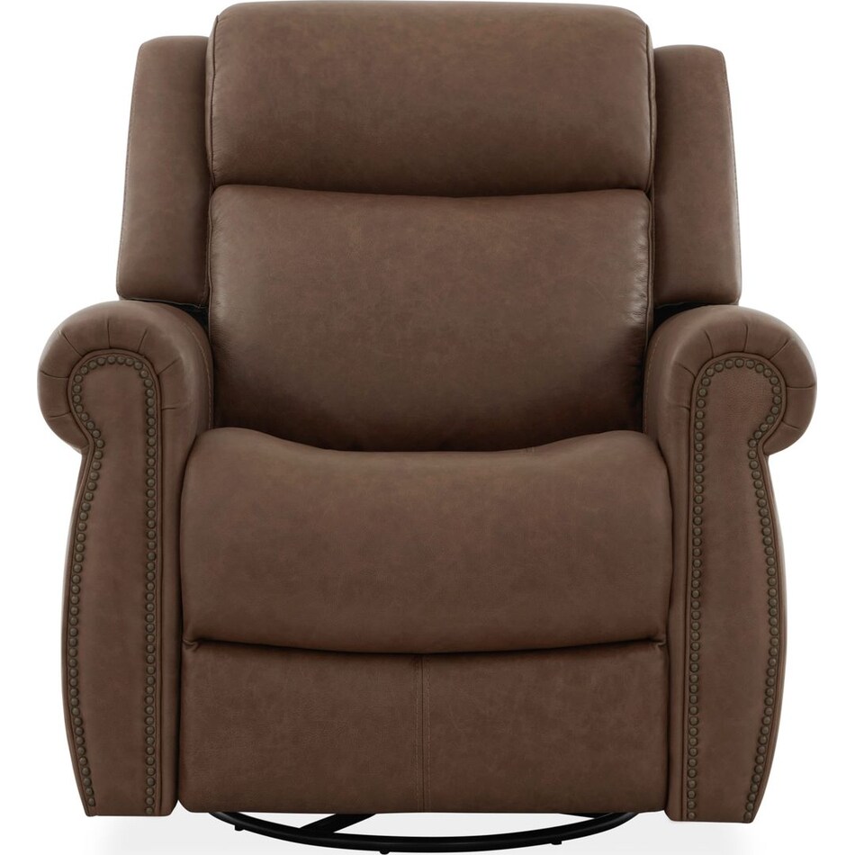 brown leather recliner   