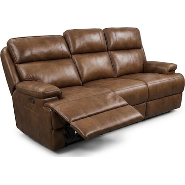 Leather Power Reclining Sofa