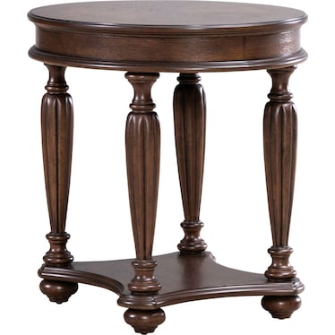 Oval End Table